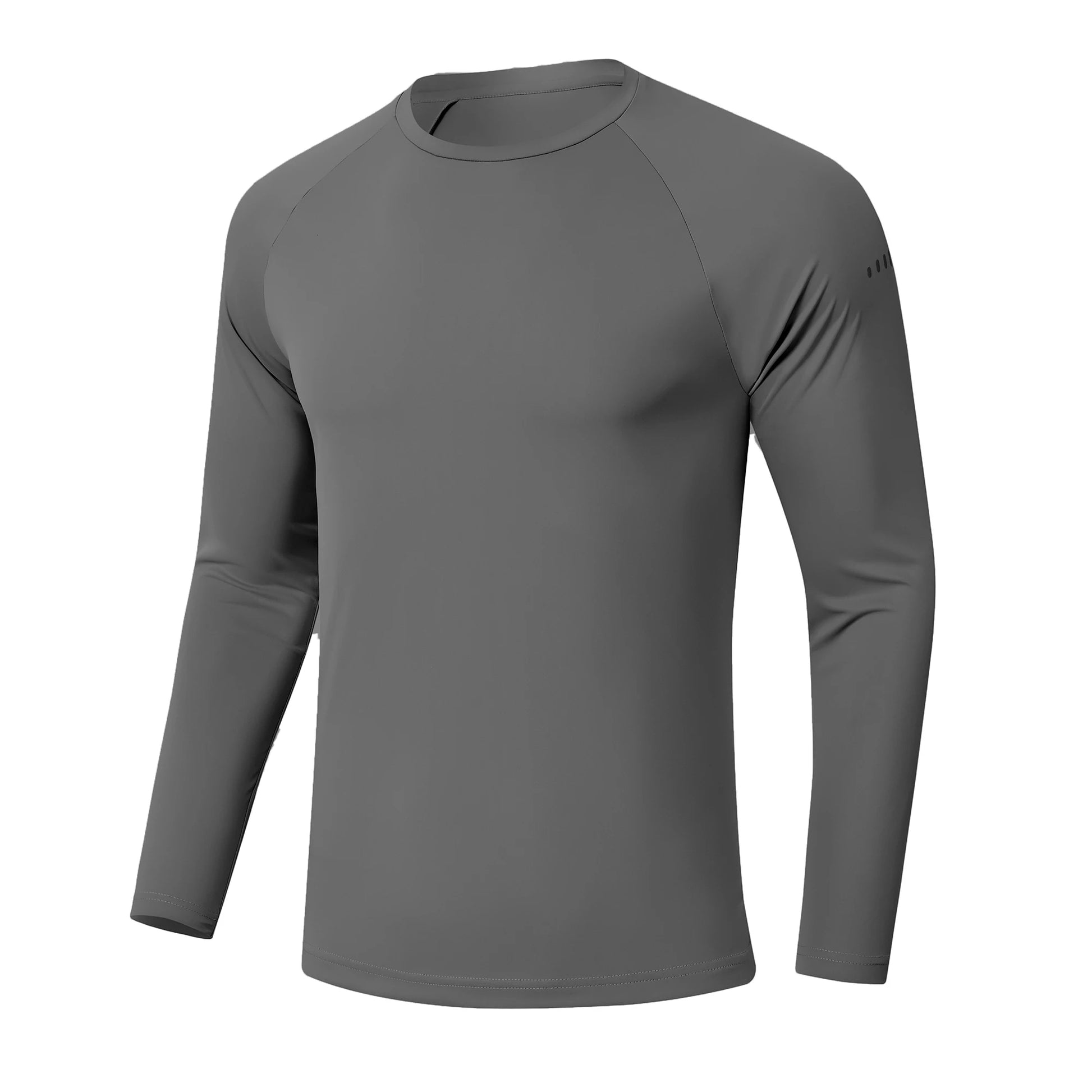 Men's UPF 50+ Long Sleeve Breathable Pullover Rash Guard T-Shirt