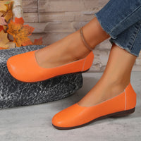 Popular flat sole single shoe round toe bean shoes 2024 new soft soled women's shoes large size single shoe grandmother shoes - Buy online at  Vibe In Cart.