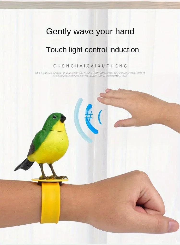 Simulated Electronic Singing Bird Toy with Motion and Sound Control