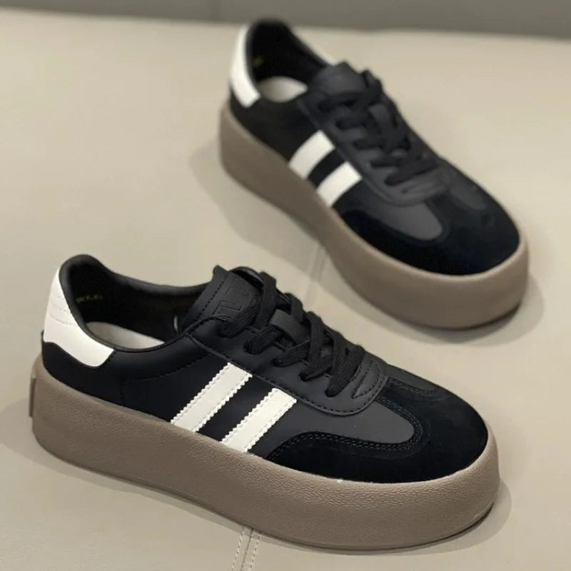 Spring and Autumn New Korean version Fashion Casual color Bock Thick sole Women's Versatile Comfortable Vulcanized Shoes 2025 - Buy online at  Vibe In Cart.