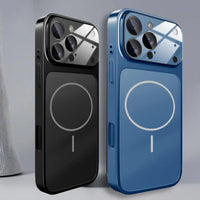 Shockproof Glass Phone Case With Wireless Charging And Screen Protection