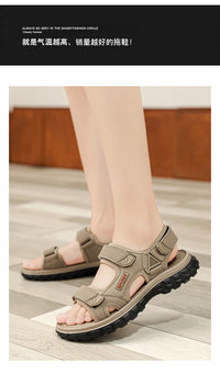 Sandals men summer fashion new style outdoor wear soft sole wear-resistant anti slip anti odor breathable dual-use beach sandals - Buy online at  Vibe In Cart.