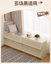 Multi-Layer Shoe Cabinet with Door for Dust-Proof Storage