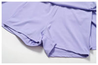 Sleeveless Zipper Tennis Dresses Women's Push-up Workout Yoga Dress Sexy Solid Bodysuit Jumpsuit Skirt Gym Dance Fitness Clothes