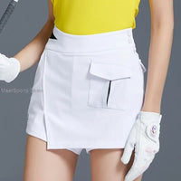 Love Golf Skirt Ladies Quick-Drying Slim Shorts Korea High Waist Golf Women's Skirts Irregular Leisure Skort Female Sports Wear