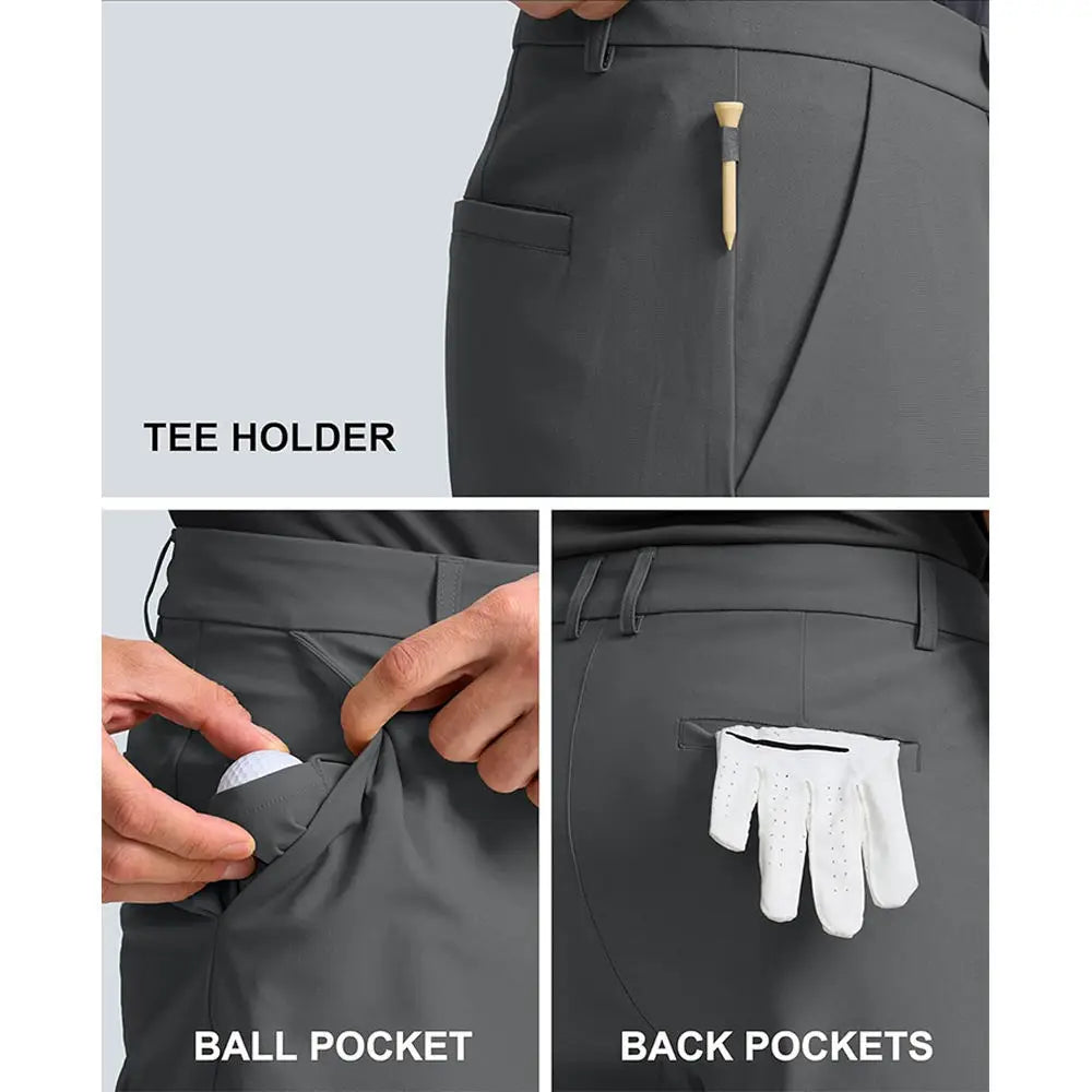 Men's Solid Color Multi-Pocket Cargo Shorts for Outdoor Activities