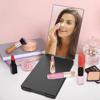 S Travel Portable 360 Trifold Vanity Makeup Mirror with Height Adjustable Telescoping Hook for Hair Self Cutting Fordable Mirror - Buy online at  Vibe In Cart.