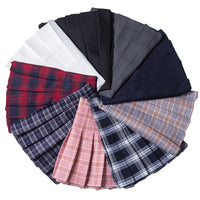 Pleated Skirt For Women 2023 Summer Grey Plaid  A-Line High Waist Mini Faldas Korean Style College Style Girl Black Short Skirts - Buy online at  Vibe In Cart.