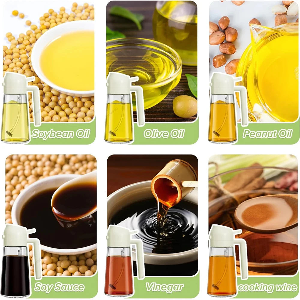 1-4Pc 2-in-1 Sprayer Pourer Oil Empty Bottle Plastic Oil Container Dispenser Vaporizer Kitchen Barbecue Camping Cooking Utensils - Buy online at  Vibe In Cart.