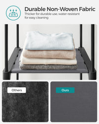 SONGMICS Closet Wardrobe, Portable Closet for Bedroom, Clothes Rail with Non-Woven Fabric Cover, Clothes Storage Organizer - Buy online at  Vibe In Cart.
