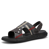 Men's Lightweight EVA Summer Beach Sandals with Medium Heel