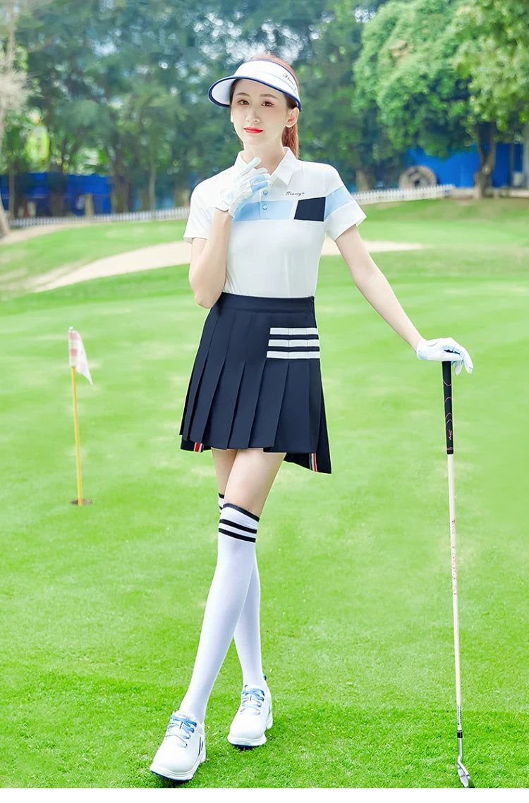 TTYGJ Golf Skirts for Women School Style Golf Clothing Versatile High Waist Skorts Ladies Anti-light Pleated Tennis Skirt XS-XL - Buy online at  Vibe In Cart.