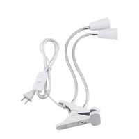 EU US Plug 360 Degrees Flexible Desk Lamp Holder E27 Base Light Socket Gooseneck Clip-On Cable With On Off Switch for Home Plant - Buy online at  Vibe In Cart.