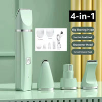 Electric 4-in-1 Pet Grooming Tool Set for Dogs and Cats USB Rechargeable