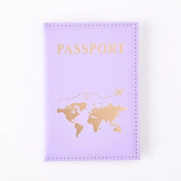 Slim Polyester Passport Cover Travel Wallet Card Case
