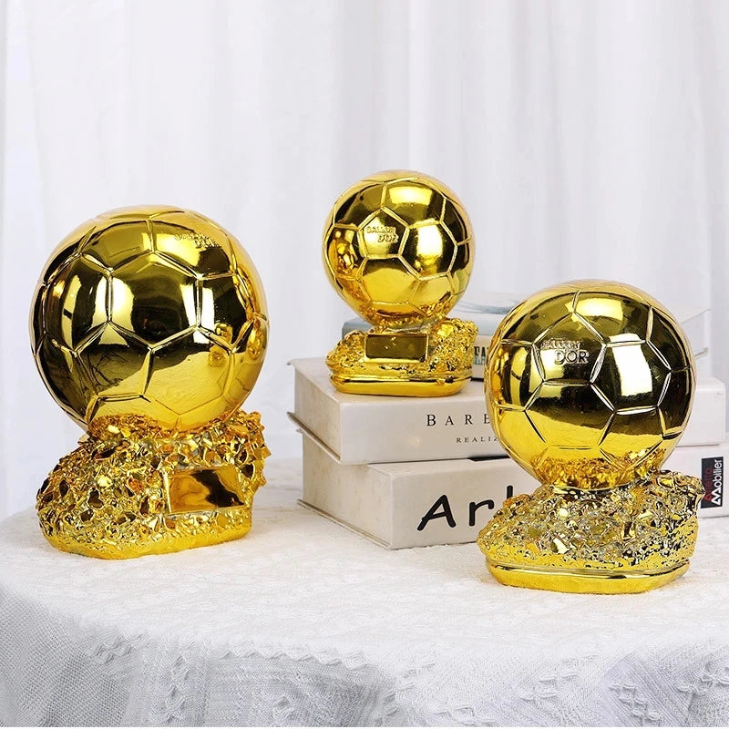 Golden Ball Football Cup Office Decoration with Electroplated Technology Football Cup Resin Gift and Birthday Gift Artefact - Buy online at  Vibe In Cart.