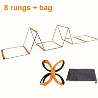 6/8/10/12-Grid Multi-Purpose Agility Ladder - Soft, durable, portable training equipment for fitness, speed and agility training - Buy online at  Vibe In Cart.