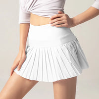 Women's High Waist Pleated Tennis Skirt with Inner Lining