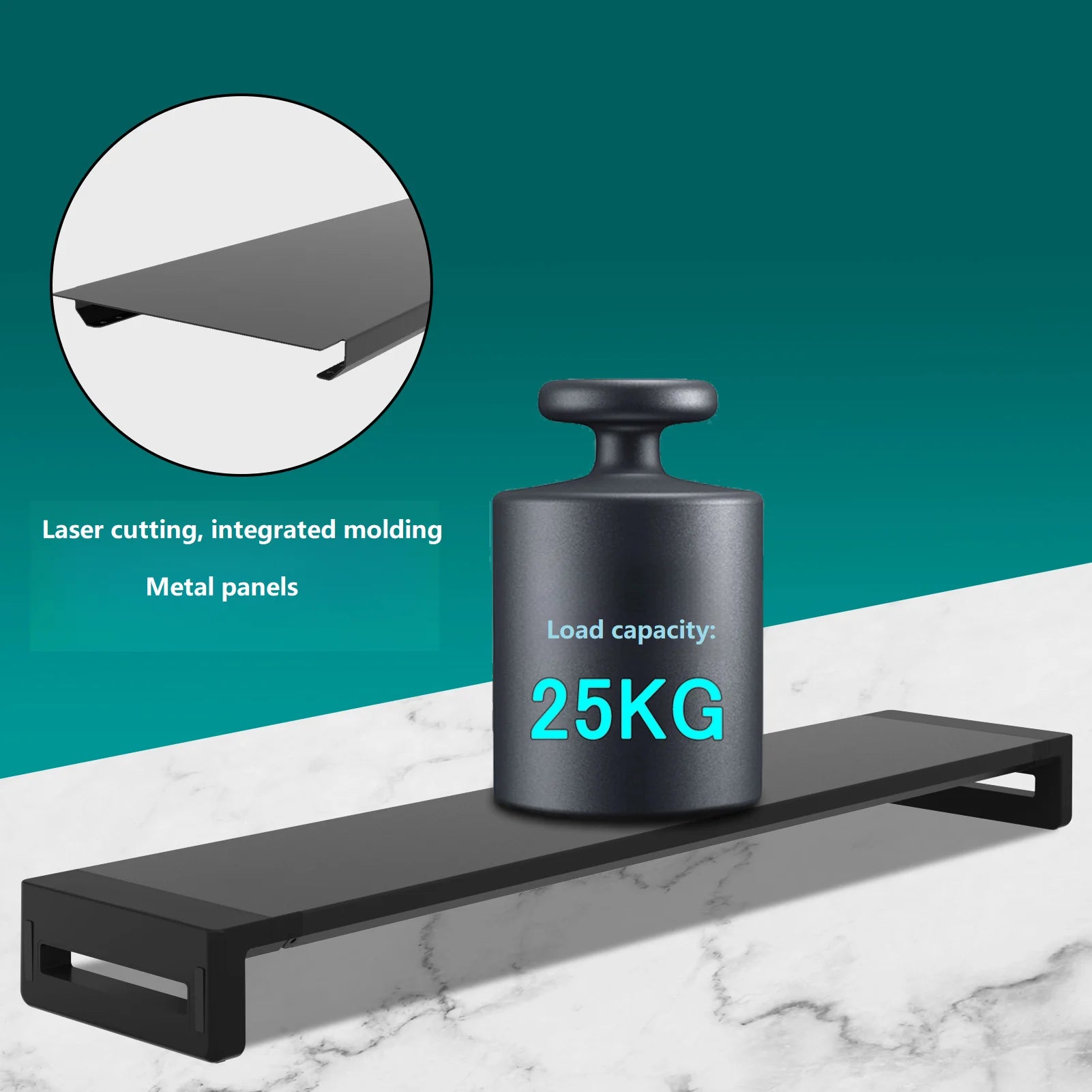 Dual Monitor Stand Riser for 2 Monitors with Printer and Laptop Stand