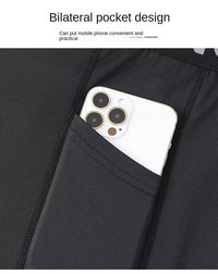 Running speed dry tight pants men's compression sports pants can hold mobile phones Spring and Autumn Marathon professional trac - Buy online at  Vibe In Cart.