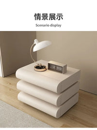 Modern Morocco Nightstand with Drawers and Storage