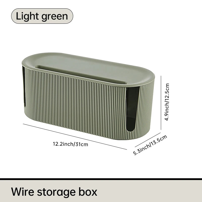 Rectangle Wire and Cable Storage Organizer Box for Earphone and Electric Wires