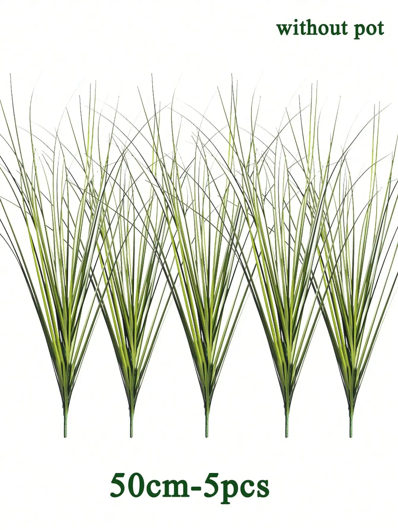 Artificial Reed Grass Large Fake Onion Grass Plants Tropical Green Plants Leaves Bouquet PVC Grass For Wedding Garden Offic - Buy online at  Vibe In Cart.