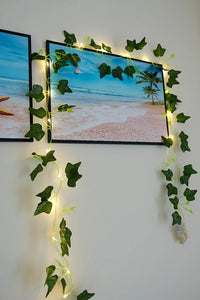 2 Meter Green Artificial Ivy Vine Garland with LED Lights