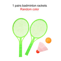 Children Mini Badminton Tennis Racket with Two Balls Plastic Parent-child Physical Exercise Baby Ball Games Summer Gifts TMZ - Buy online at  Vibe In Cart.
