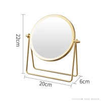 360 Degrees Rotate Iron Desktop Mirror Texture Ladies Makeup Mirror Creative Iron Mirror Strong Sense Of Style - Buy online at  Vibe In Cart.