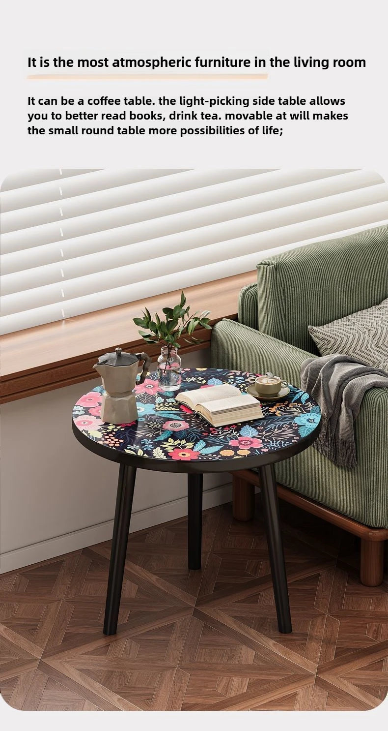 Mandala Coffee Table Removable Mini Desk Wooden Coffee Side Table Living Room Furniture Sofa Bedside Round Table Bedroom Home - Buy online at  Vibe In Cart.