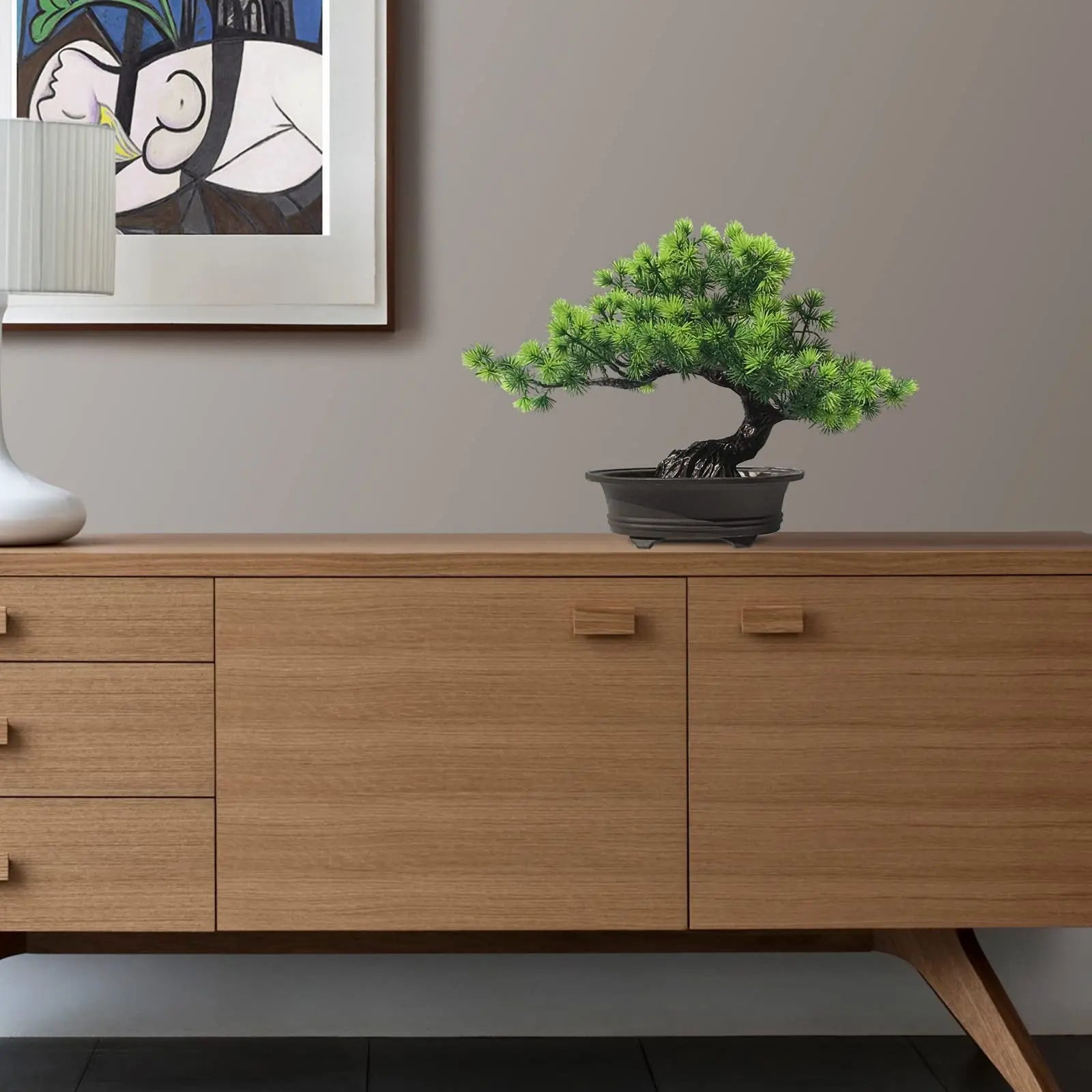 Artificial Plant Greenery Fake Bonsai Tree Indoor Bookshelf Desk Bathroom Farmhouse Decor Home Room Office Decoration Fake Plant - Buy online at  Vibe In Cart.