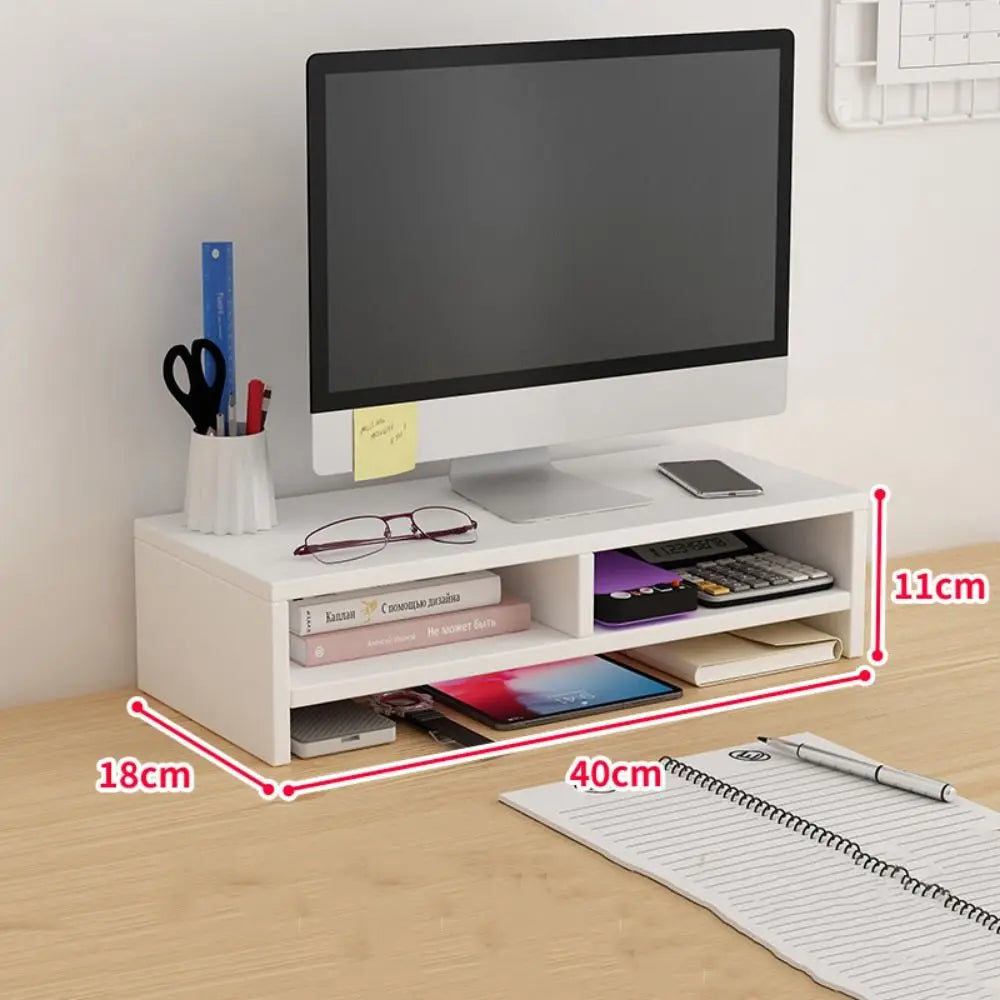 Wooden Laptop Stand with Stable Base and Eyesight Protection