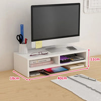 Wooden Laptop Stand with Stable Base and Eyesight Protection