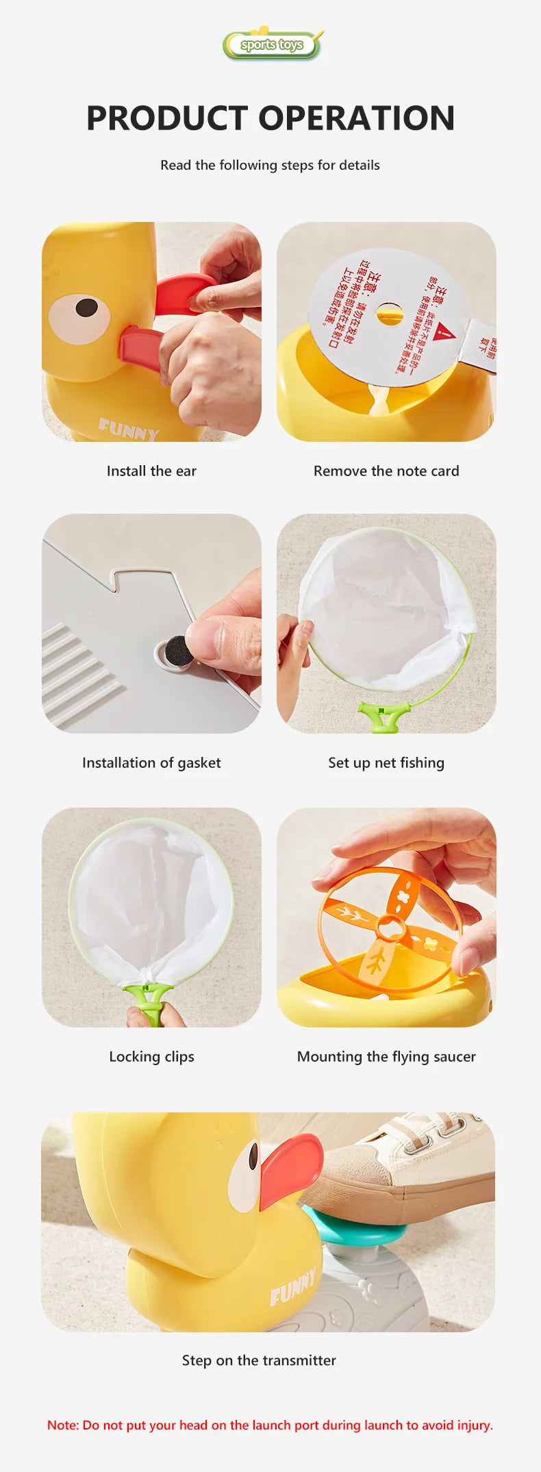 Air Discs Launcher Childern Toys Indoor Outdoor Games Soaring Machine Flying Disc Saucer Foot Launcher Kids Jump Spoorts Toy