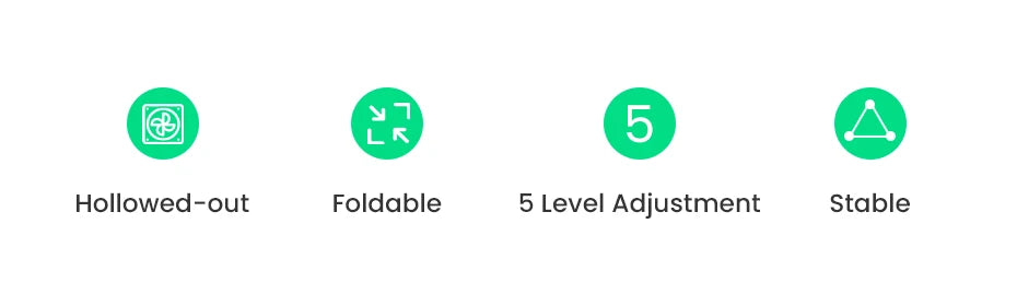 Foldable Aluminum Vertical Laptop Stand with 5-Level Adjustable Height