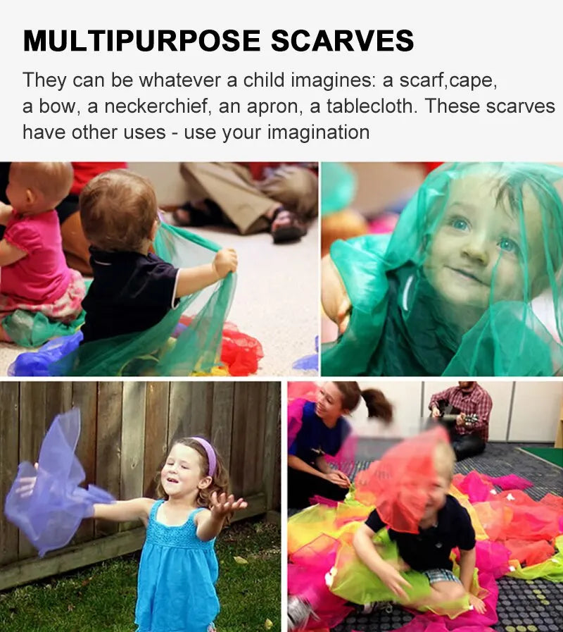 Gymnastics Scarves in 6 Colors, Cloth, for Dancing and Juggling