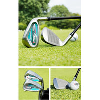 Right Handed Training Golf Irons Set With Carbon Shaft And Stainless Steel Head For Numbers Five Through S