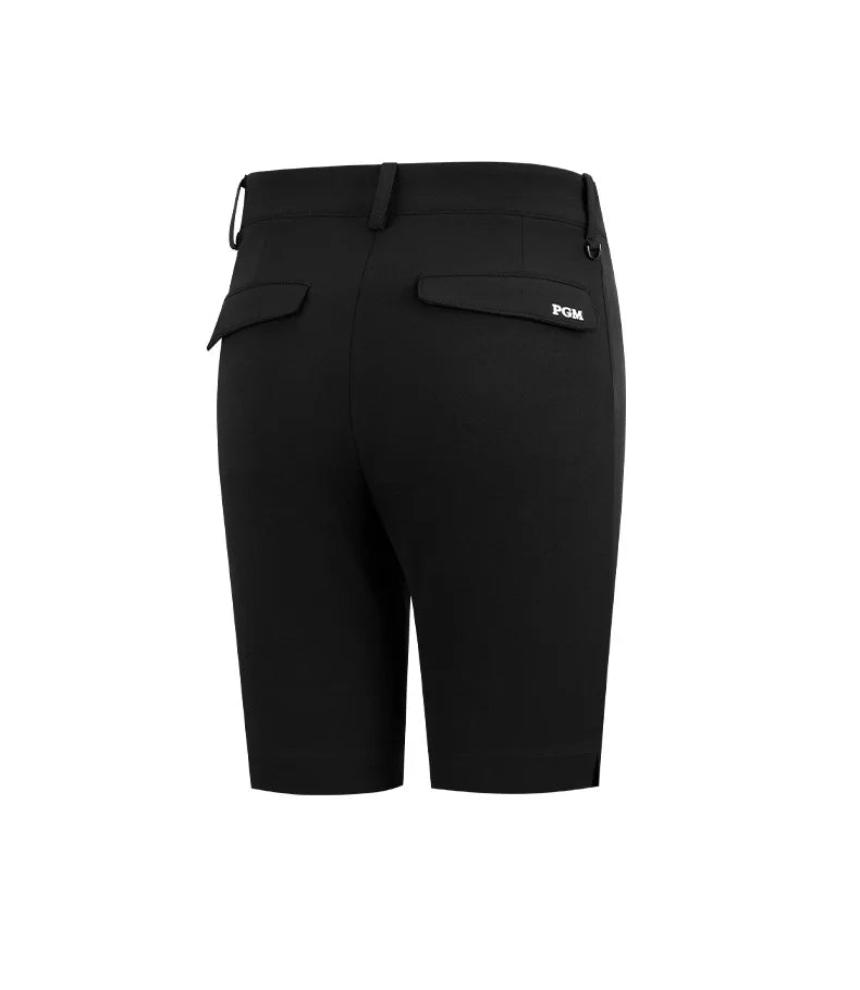 PGM Women Summer Golf Shorts Pants Elastic Waterproof Half Trousers Zip Pocket Ladies Sports Clothing Wear Tennis KUZ129