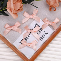 Mini Hair Clips with Handmade Ribbon Bows, 5-24 Pieces