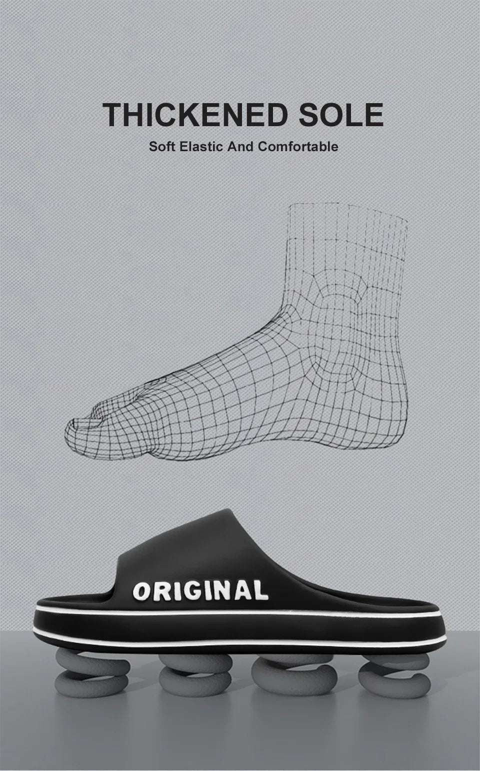 Couple Sandals Women Mens Letter Slippers Beach Slides Summer Anti Slip Thick Sole Indoor Bathroom Solid Color Shoes - Buy online at  Vibe In Cart.