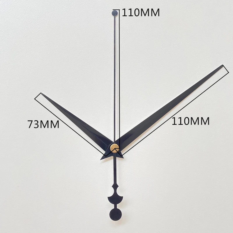 Silent Quartz Battery Operated Clock Movement with Hands