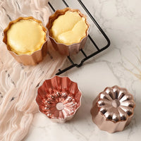 6pcs French Reve Cake Mold Non-stick Aluminum Canele Mousse Muffin Pudding Mold for Home DIY Canele Baking Creative Bakeware - Buy online at  Vibe In Cart.