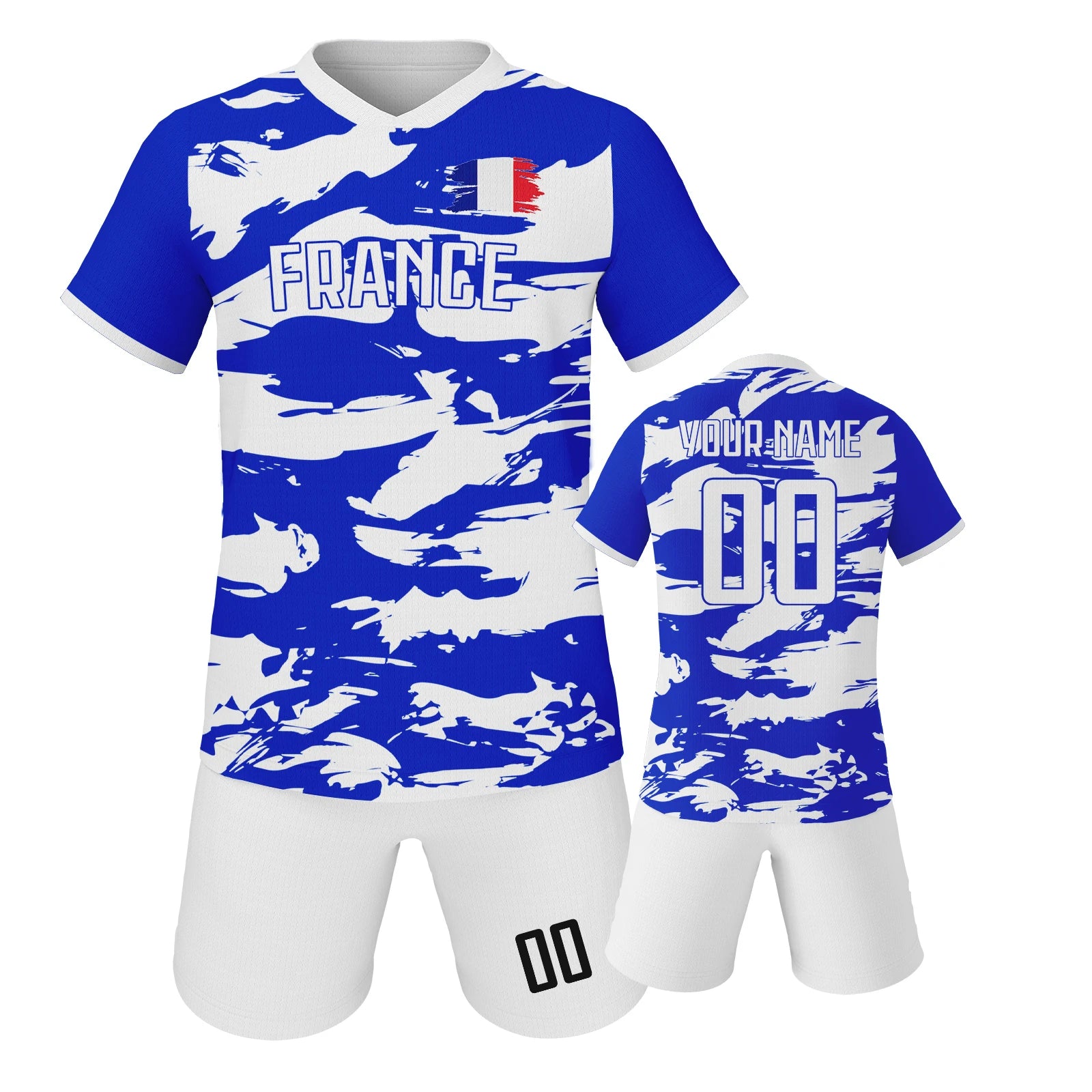 France Kids Football Jersey Custom Soccer Kit Youth Team Uniform Personalized Name Number Training Set Boys Girls Fans Gift - Buy online at  Vibe In Cart.