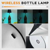 Wireless LED Wine Bottle Light Rechargeable Vases Table Lamp Touch Switch Night Light for Cafe Bar Club Hotel Restaurant Decor - Buy online at  Vibe In Cart.