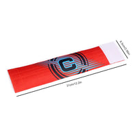 Adjustable Stripe Football Captain's Armband in Polyester for Kids and Adults