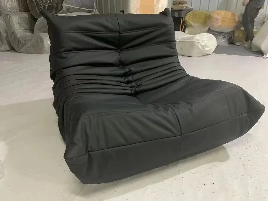 Modern Single Reclining Sofa in Cream for One Person