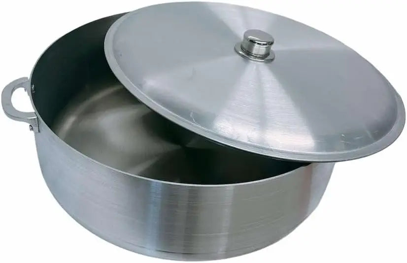 31 Qt Aluminum Caldero Cookware Pot Dutch Oven With Lid Satin Finish - Buy online at  Vibe In Cart.