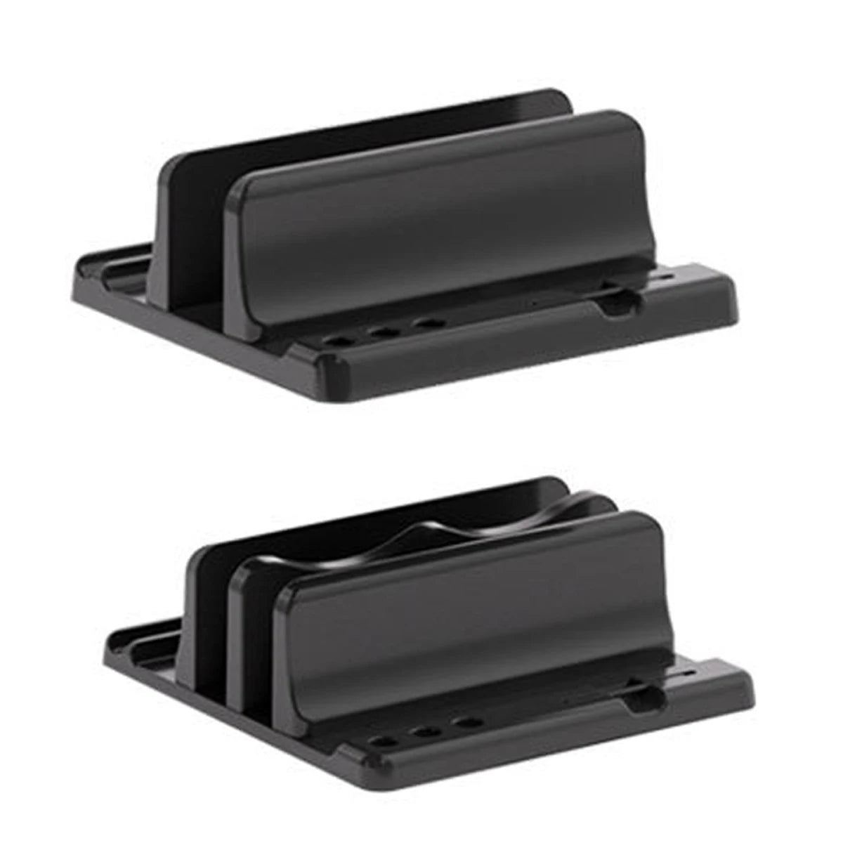 4in1 Adjustable Vertical Dual-Slot Laptop Stand in Abs Plastic