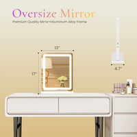 JHK LED Vanity Mirror with Lights Aluminum Frame Bathroom Mirror Dimmable 3 Color Modes Makeup Mirror Memory Function Bedroom - Buy online at  Vibe In Cart.
